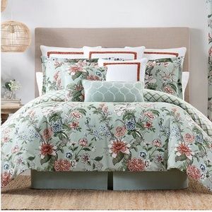 Bundle Of Rose Tree Brynne Herringbone Texture Euro Shams.